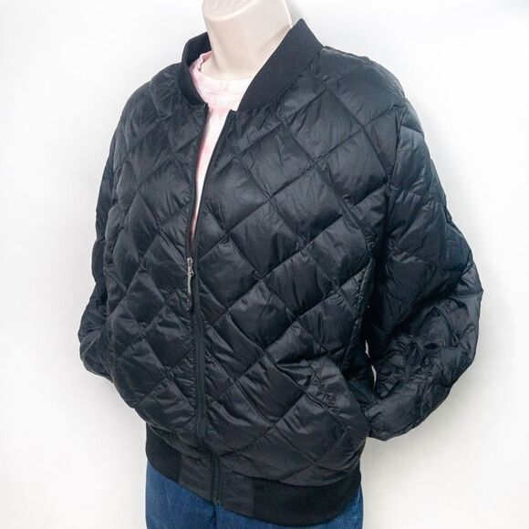 Women’s Black Ultra-Light Down-Filled Puffer Jacket Sz 1X - Picture 2 of 11